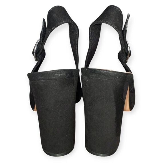 ASOS DESIGN PARSON SLINGBACK HIGH BLOCK HEELS IN BLACK SZ.7 EUC. - Picture 4 of 7